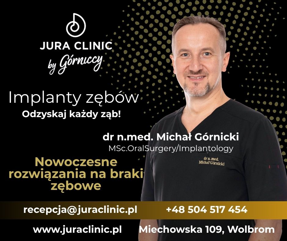 Implanty zębowe Wolbrom Olkusz Miechów Kraków